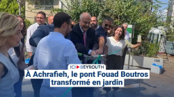 À Achrafieh, le pont Fouad Boutros transformé en jardin