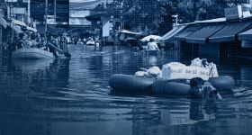 Inondations en Thaïlande: Bangkok toujours sous les eaux