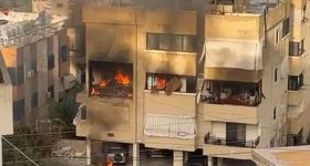 À Saïda, des déplacés fuient les bombardements