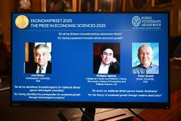 Le Nobel d'économie décerné à un trio pour des travaux sur la croissance et l'innovation