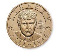 Une pièce américaine à l'effigie de Donald Trump disponible à la vente