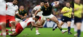 Mondial-2023: l'Afrique du Sud met un pied en quart en battant les "Aigles des mers" tongiens