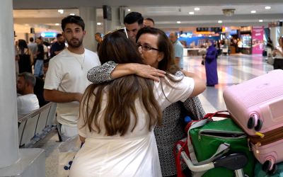 À l'aéroport de Beyrouth: le retour, malgré tout 