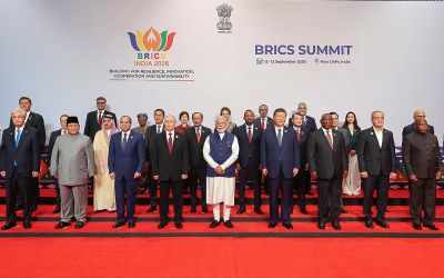 Réunis en Inde, les dirigeants des Brics font l'éloge de leur coopération
