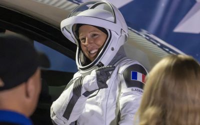 Sophie Adenot en route vers la Terre