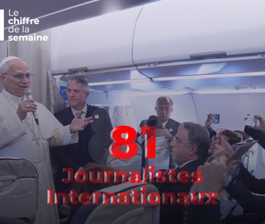 81 journalistes avec le pape Léon XIV
