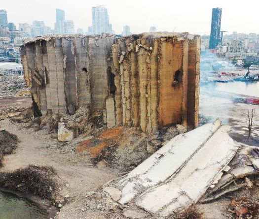 Les silos du port de Beyrouth inscrits sur la liste des bâtiments historiques