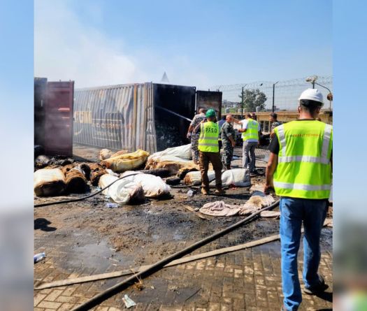 Port de Beyrouth: la reprise limitée d’un incendie dans un conteneur maîtrisée