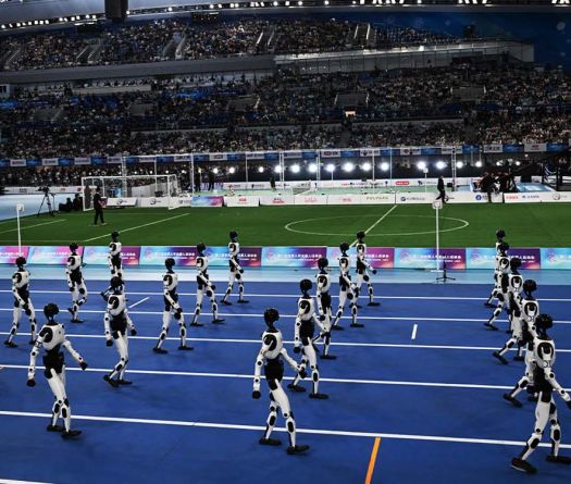 Les robots humanoïdes accélèrent à Pékin
