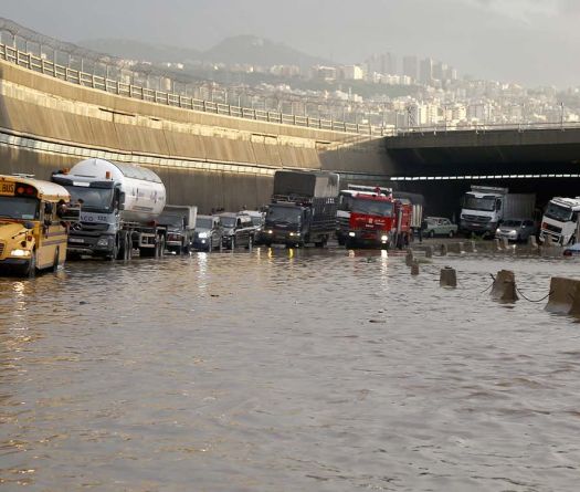 Les routes du Liban face à l’éternel test des pluies 