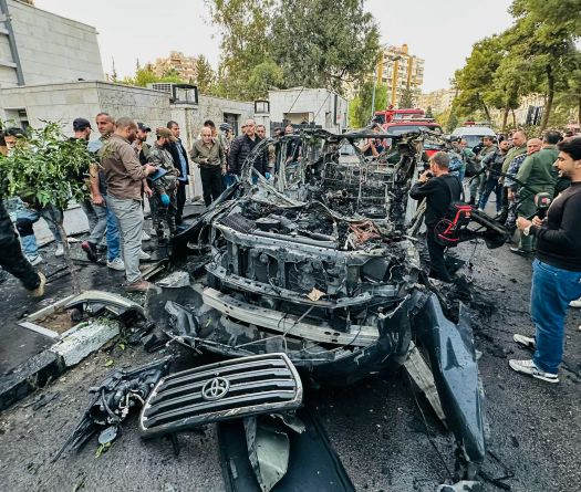 Explosion d'une voiture à Damas. Frappe israélienne présumée