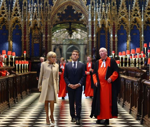 Faste royal et entente cordiale au premier jour de la visite d'Etat de Macron au Royaume-Uni