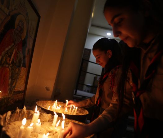 À Damas, les chrétiens célèbrent Noël sous haute sécurité