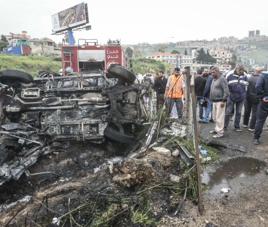 Frappes israéliennes sur l'autoroute reliant Beyrouth au Sud