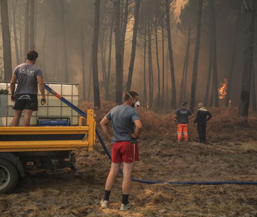 Mégafeu en France: début d'optimisme avec un espoir d'accalmie