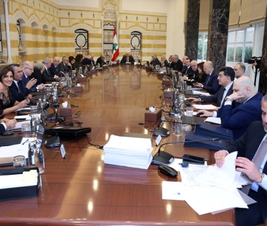 À Baabda, désarmement et élections dominent la réunion ministérielle