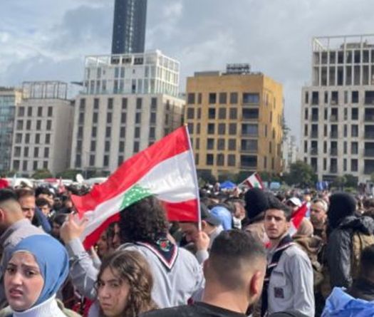 Rassemblements au centre-ville en hommage à Rafic Hariri