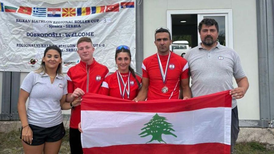 Biathlon: quatre médailles d’argent pour le Liban aux Balkans