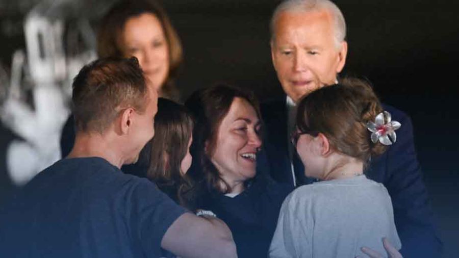Biden accueille les prisonniers libérés par la Russie
