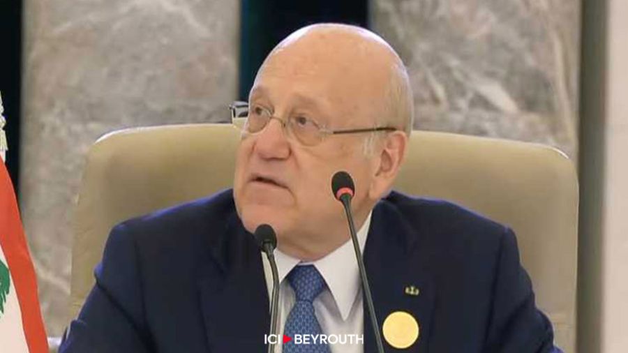 Gaza: Mikati exhorte les Libanais à unifier leur position