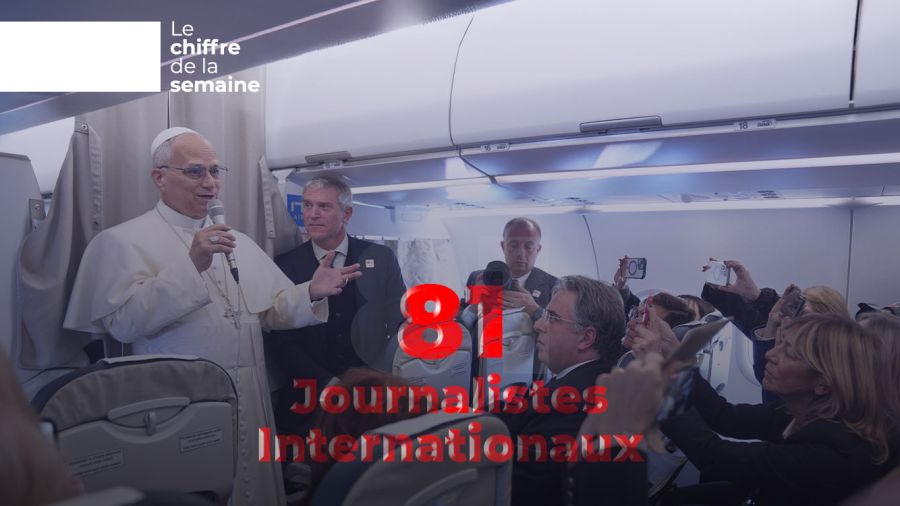 81 journalistes avec le pape Léon XIV