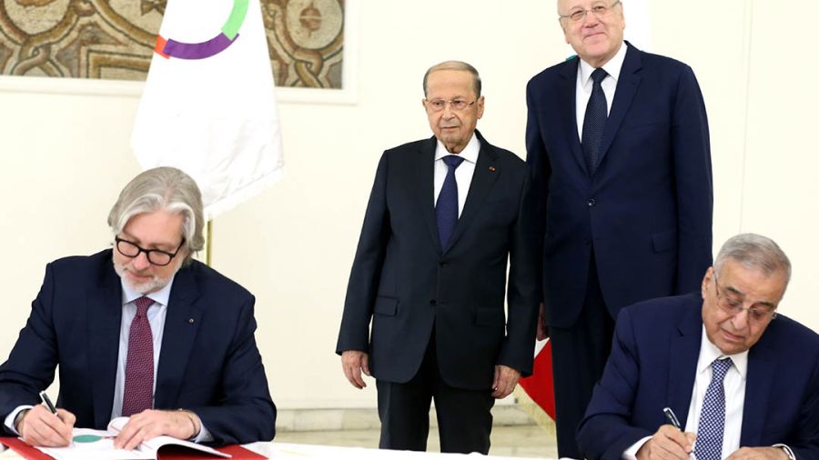 Signature de la Convention d’ouverture du bureau régional pour le Moyen-Orient de l’Organisation internationale de la francophonie.