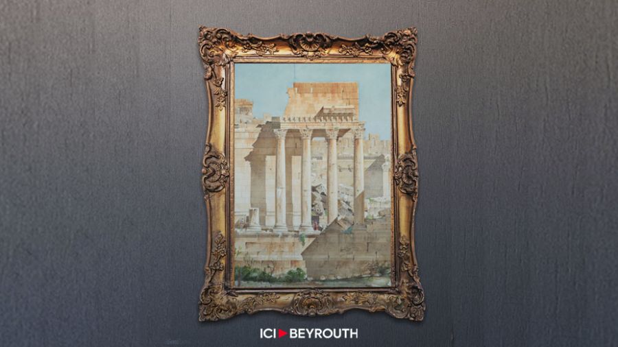 Baalbek sublimée en dessins et aquarelles à Paris