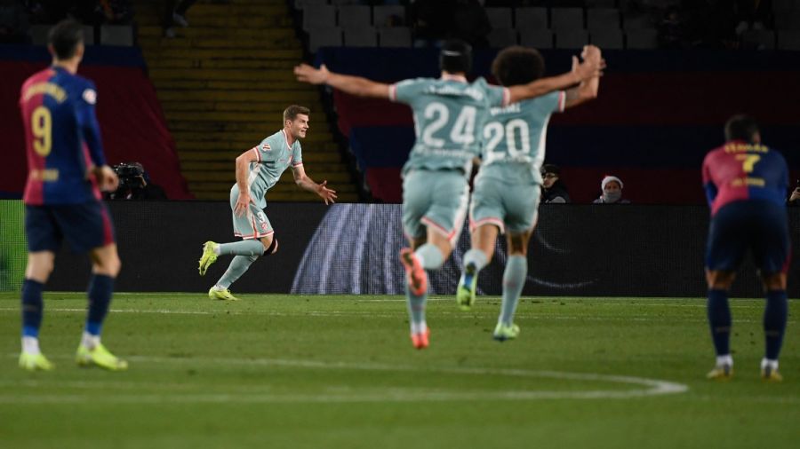 Espagne: l'Atlético Madrid s'impose sur le fil à Barcelone (2-1)