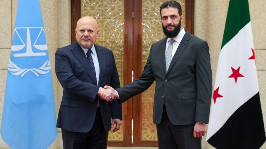 Le procureur de la CPI, Karim Khan, rencontre le nouveau dirigeant syrien 