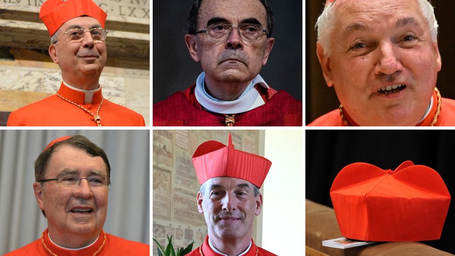 Les cinq cardinaux français électeurs du futur pape