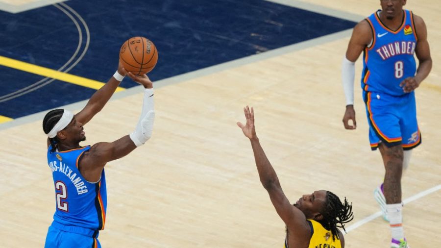 Finale NBA: le Thunder résiste aux Pacers et égalise à 2-2