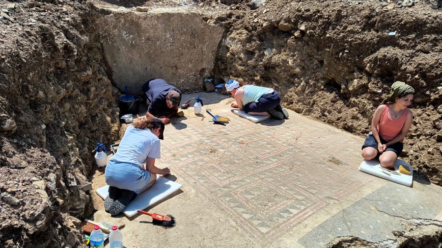 Une mosaïque romaine exceptionnelle découverte à Alès