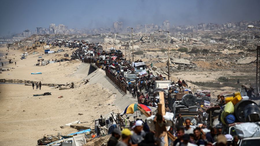 L'armée israélienne dit avoir intercepté un projectile tiré depuis Gaza-ville pilonnée