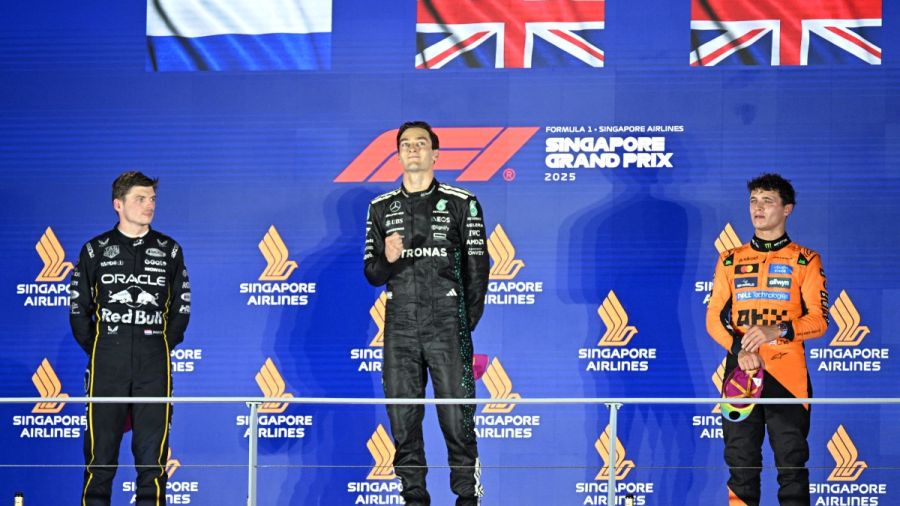 F1: George Russell s'impose à Singapour, McLaren titrée chez les constructeurs