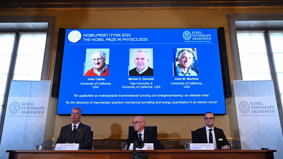 Le Nobel de physique récompense un trio pour sa découverte de l'effet tunnel quantique