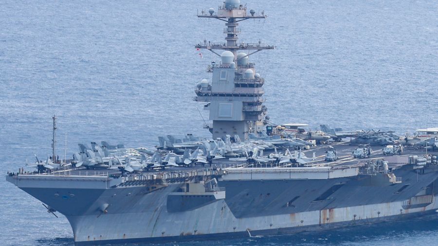 Le porte-avion américain USS Ford quitte la Méditerranée
