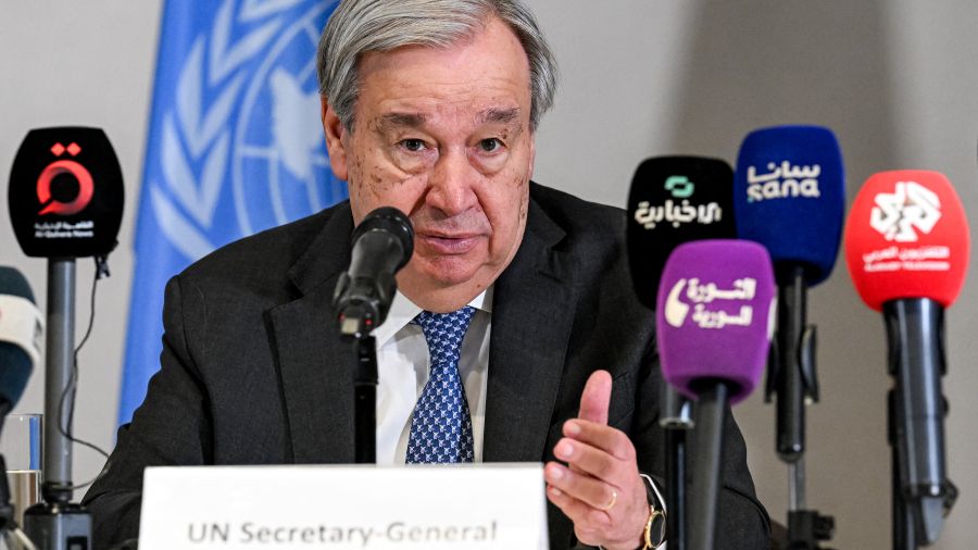 Le chef de l'ONU appelle à lever «immédiatement» toutes les sanctions contre la Syrie
