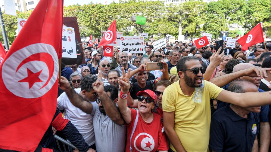 Manifestation en Tunisie contre la vie chère et pour les libertés