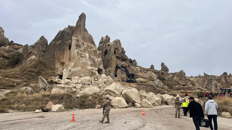 Turquie: trois morts dans un effondrement rocheux en Cappadoce, site séculaire classé
