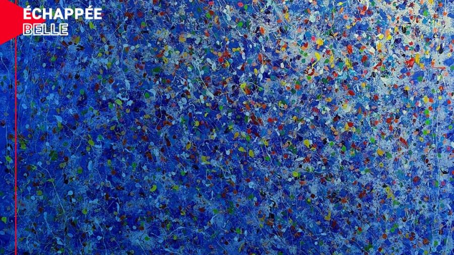 Les toiles de Zeina Nader : une nébuleuse de mots et de couleurs
