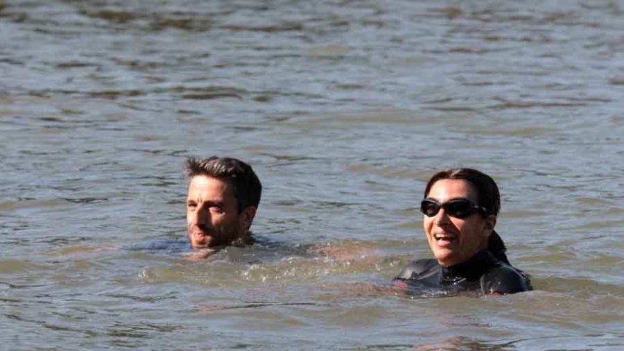JO-2024: bain olympique et "promesse tenue" pour la maire de Paris dans la Seine