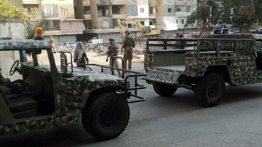 Inspection militaire à Mrayjé: l’armée examine un site ciblé par les frappes israéliennes