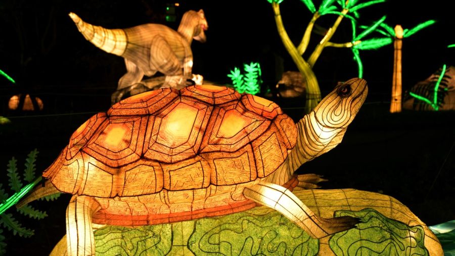 "En voie d’illumination" au Jardin des plantes, une immersion dans le Jurassique à Paris