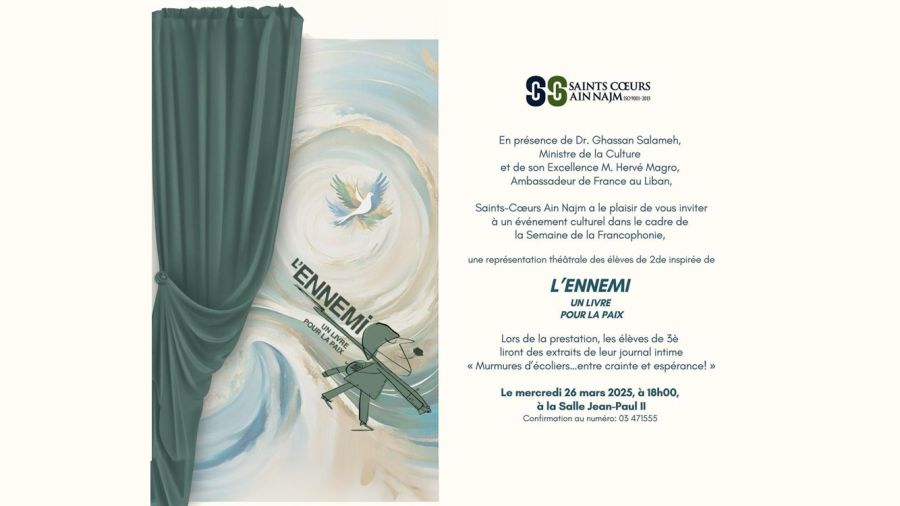 "L’Ennemi, un livre pour la paix", un moment théâtral 