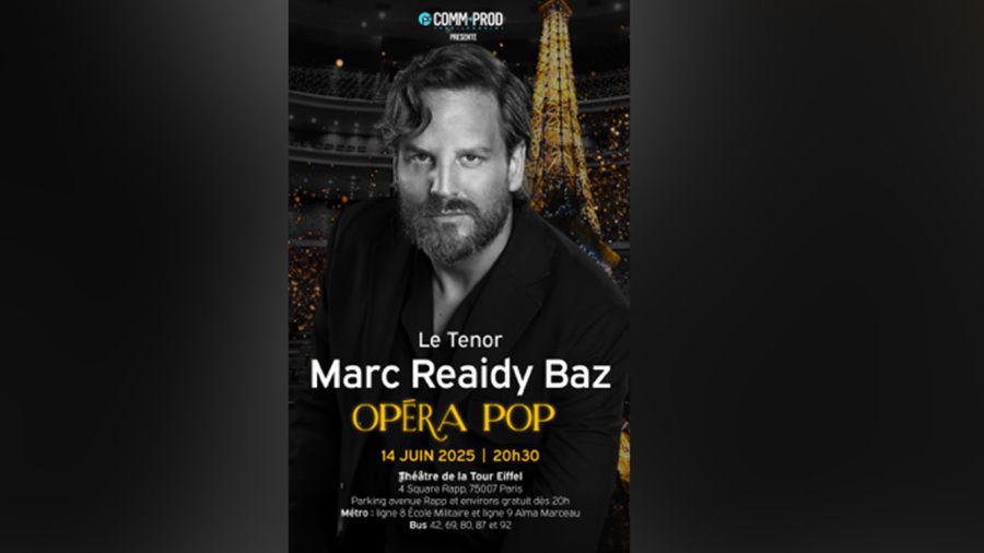 Marc Reaidy Baz en concert: récital «Opéra Pop» à Paris 