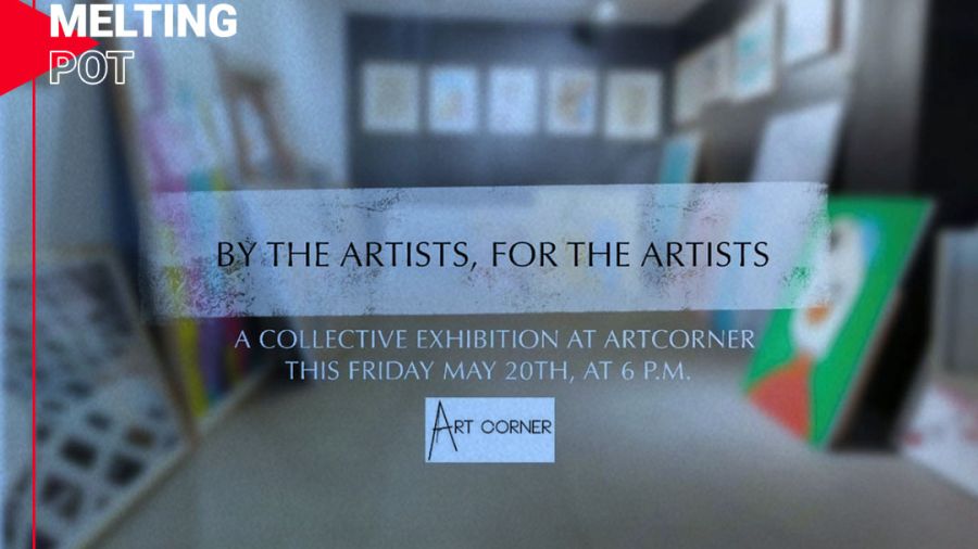 Expo collective en cours au Art Corner à Saïfi