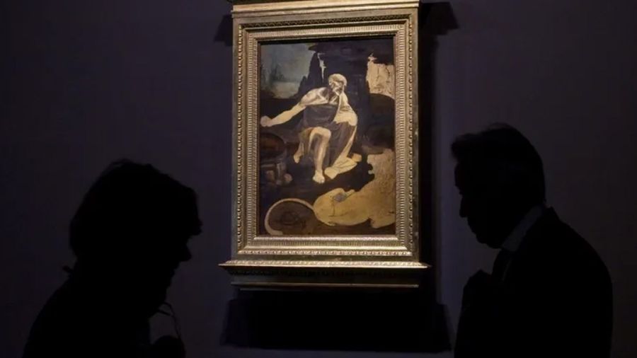 Le Saint Jérôme inachevé de Leonardo de Vinci exposé