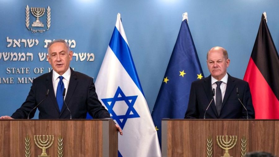 Scholz appelle à une trêve «durable» à Gaza, Netanyahou inflexible