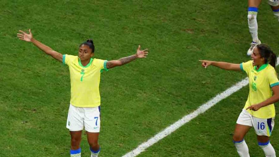 JO-2024 - Foot: les Brésiliennes corrigent l'Espagne et rejoignent les États-Unis en finale