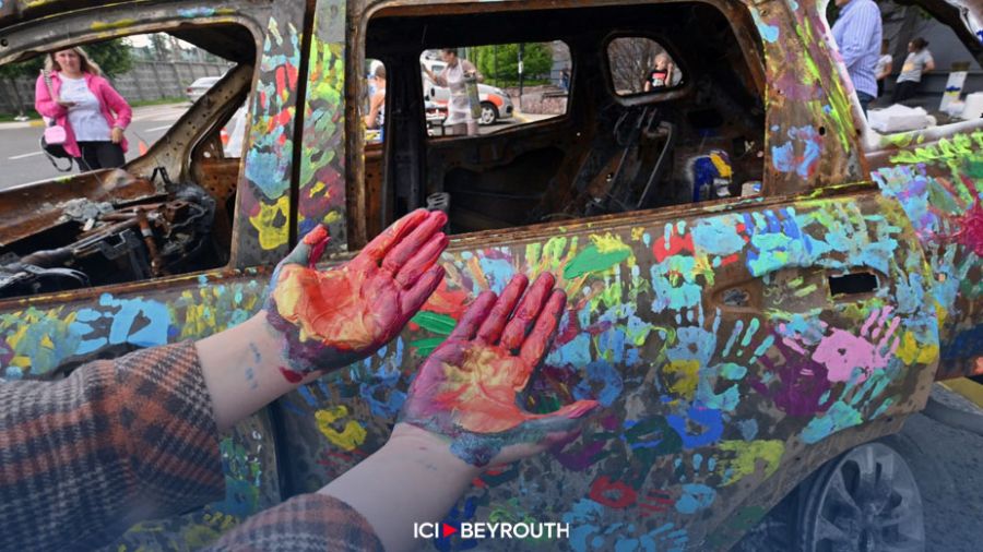 Les enfants ukrainiens transforment la désolation en art